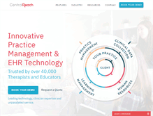Tablet Screenshot of centralreach.com